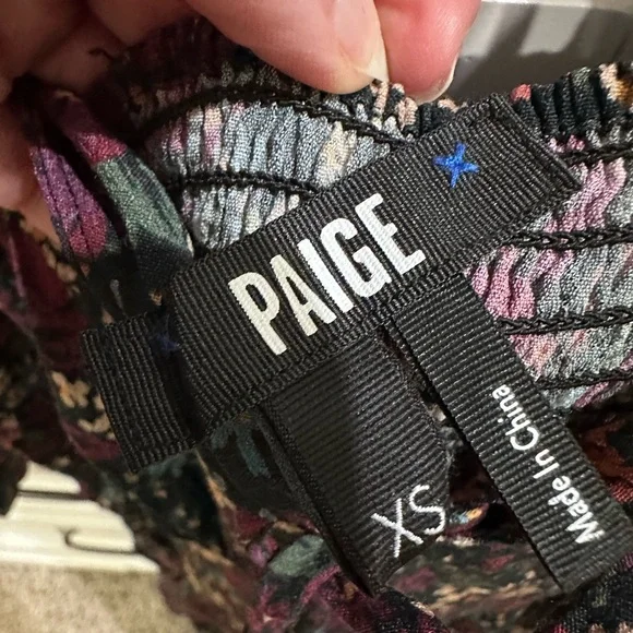 PAIGE Josefina Long Sleeve Floral Print Midi Dress - Picture 8 of 10